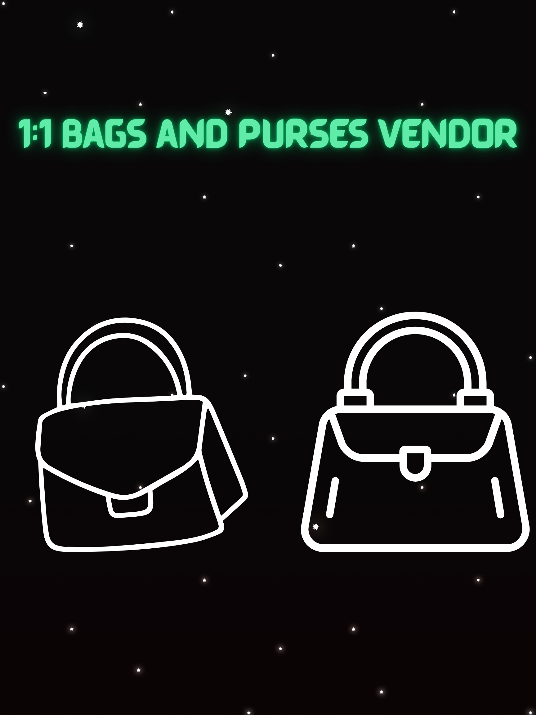1:1 bags and purses vendor